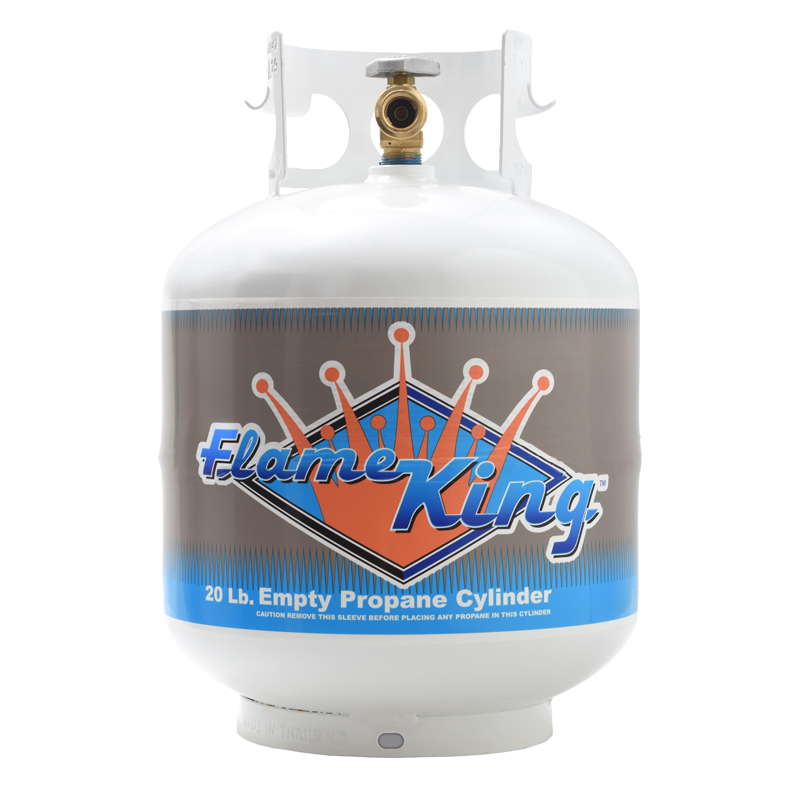 Flame King YSN230b 20 Pound Steel Propane Tank Cylinder with OPD Valve and  Built-in Gauge, 20 lb Vertical : : Patio, Lawn & Garden