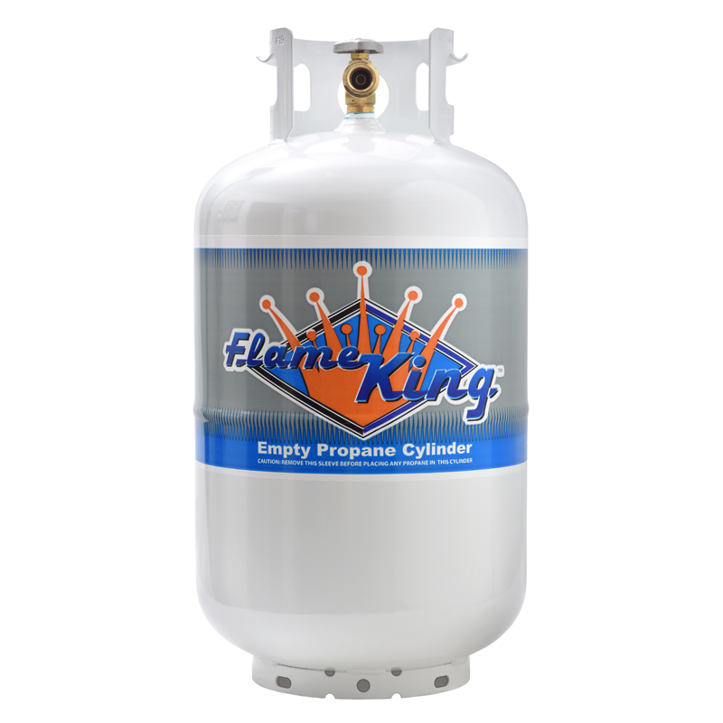 Flame King YSN230b 20 Pound Steel Propane Tank Cylinder with OPD Valve and Built-in Gauge 20 lb Vertical 