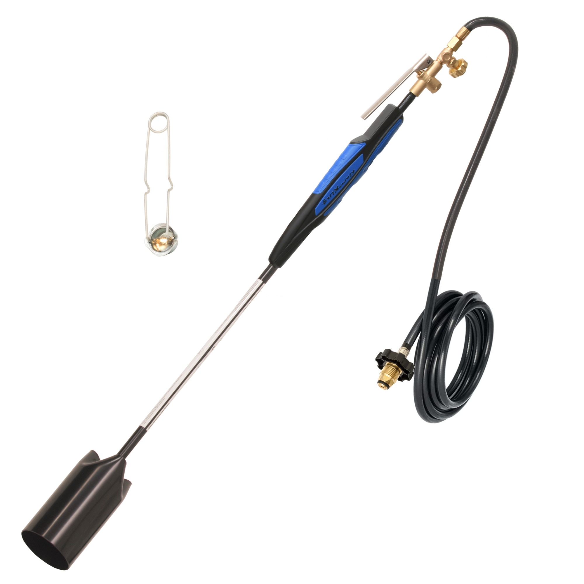Flame King Propane Torch Kit Heavy Duty Weed Burner, 500000 BTU with 10- FT Hose Regulator Assembly, 39 inches Long