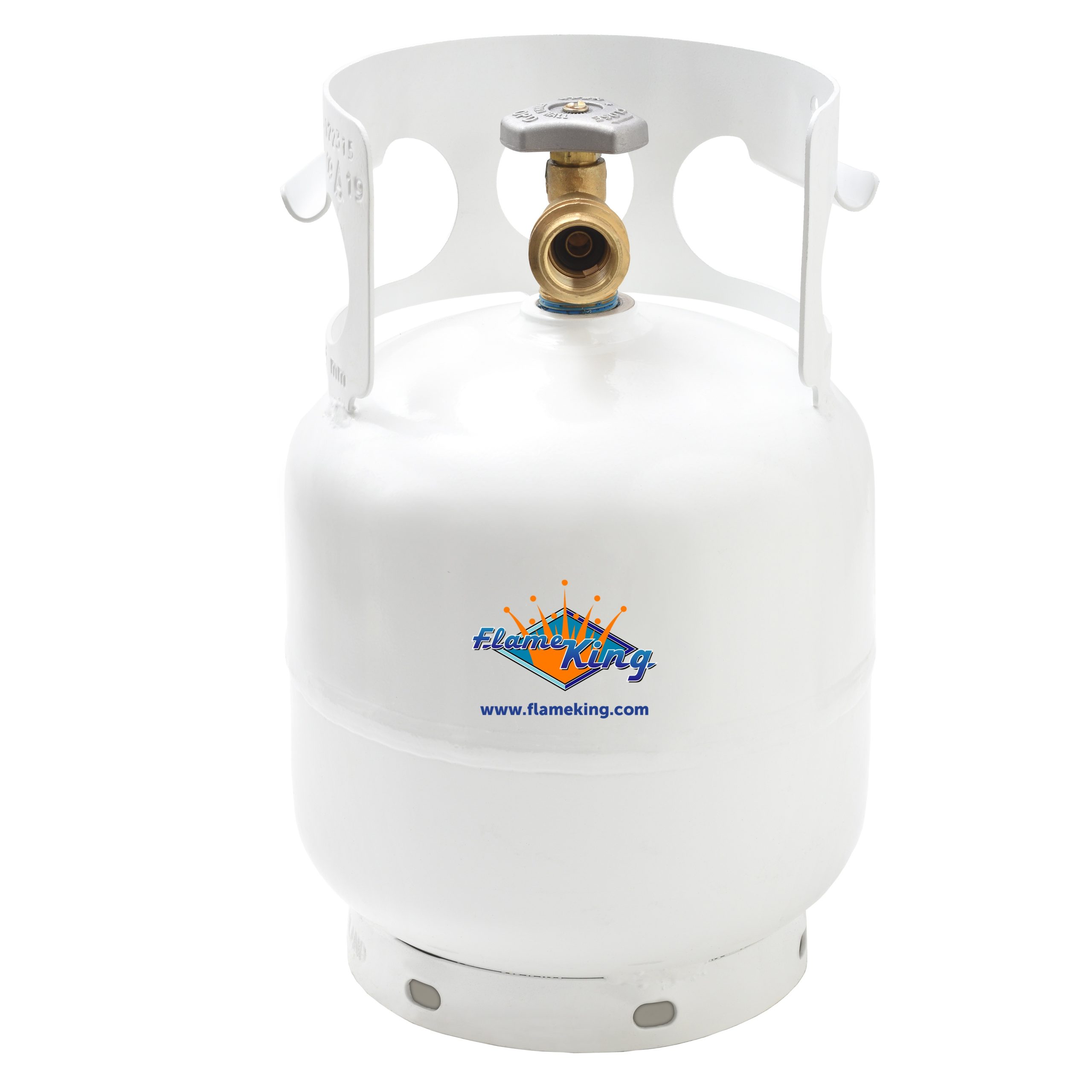 Flame King 5LB Empty Propane Tank LP Cylinder with OPD Valve for Camping and Portable Appliances