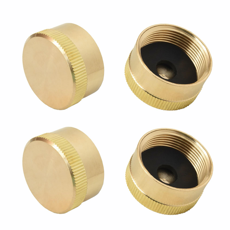 1lb Cylinder Brass Caps 4 pack