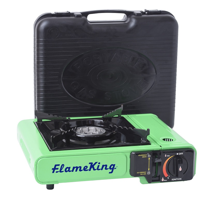 Flame King Multi-Function Portable Propane BBQ Grill, Griddle, Stove Top,  Pot/Wok for Backpacking and Camping trips 