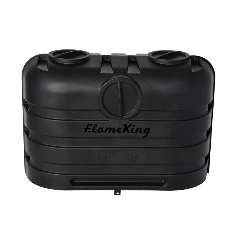 Flame King Dual 20LB Propane LP Tank Light Plastic Heavy Duty Cover for RV, Travel Trailer, Camper