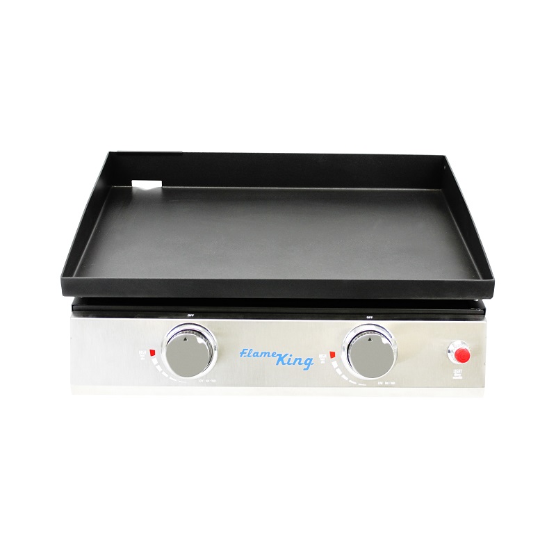 Flame King 3-Burner Camping Stove, Portable Propane Classic Grill Cooktop  with Regulator (YSNBBQ-136)