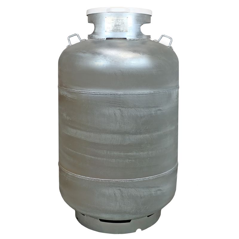 Flame King YSN420ASME-TH-GALV 420LB (120 Gallon) ASME Vertical Galvanized Steel Propane Tank, White