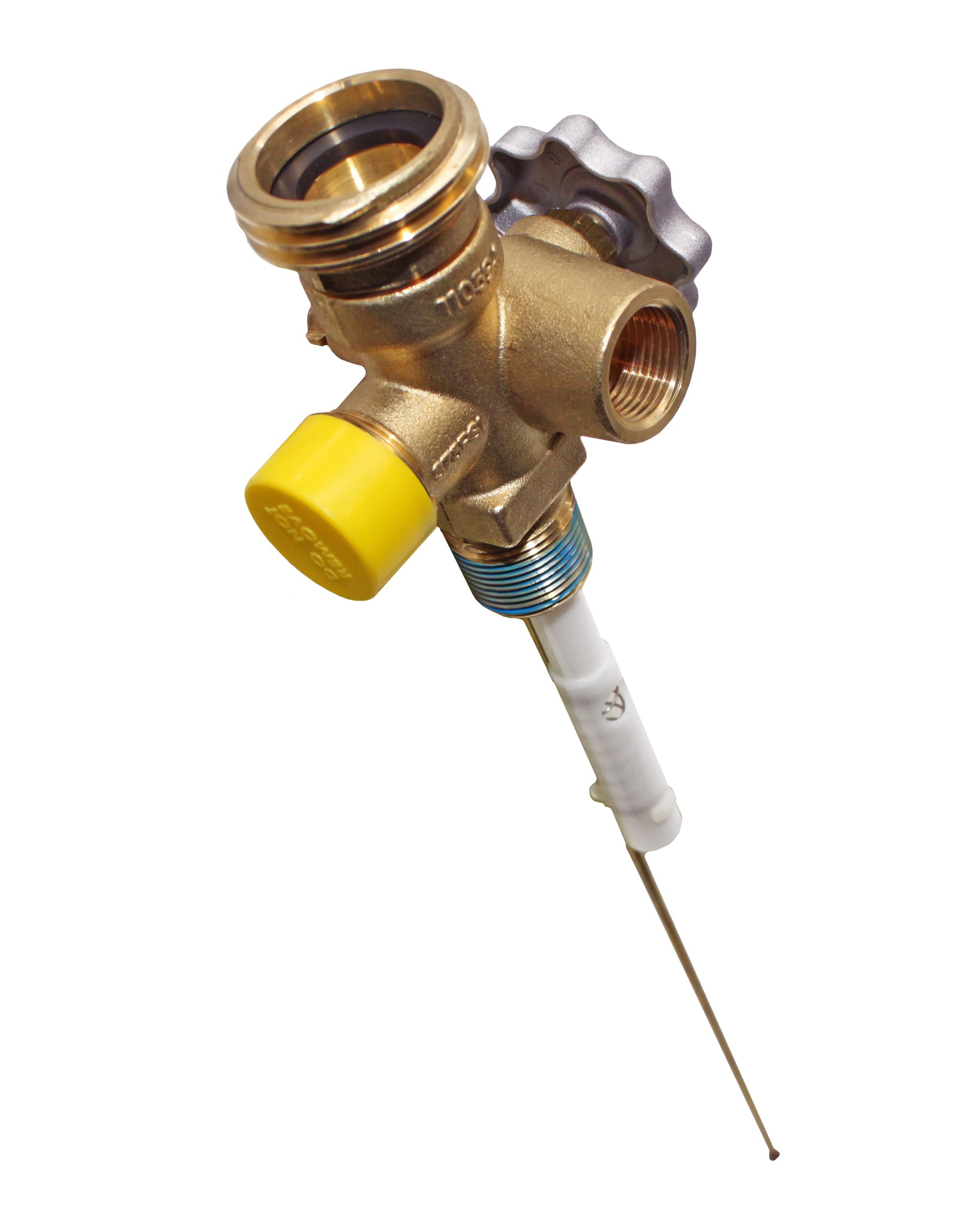 Flame King V100MLT Replacement POL Service Valve for 100LB Propane Tank Cylinders