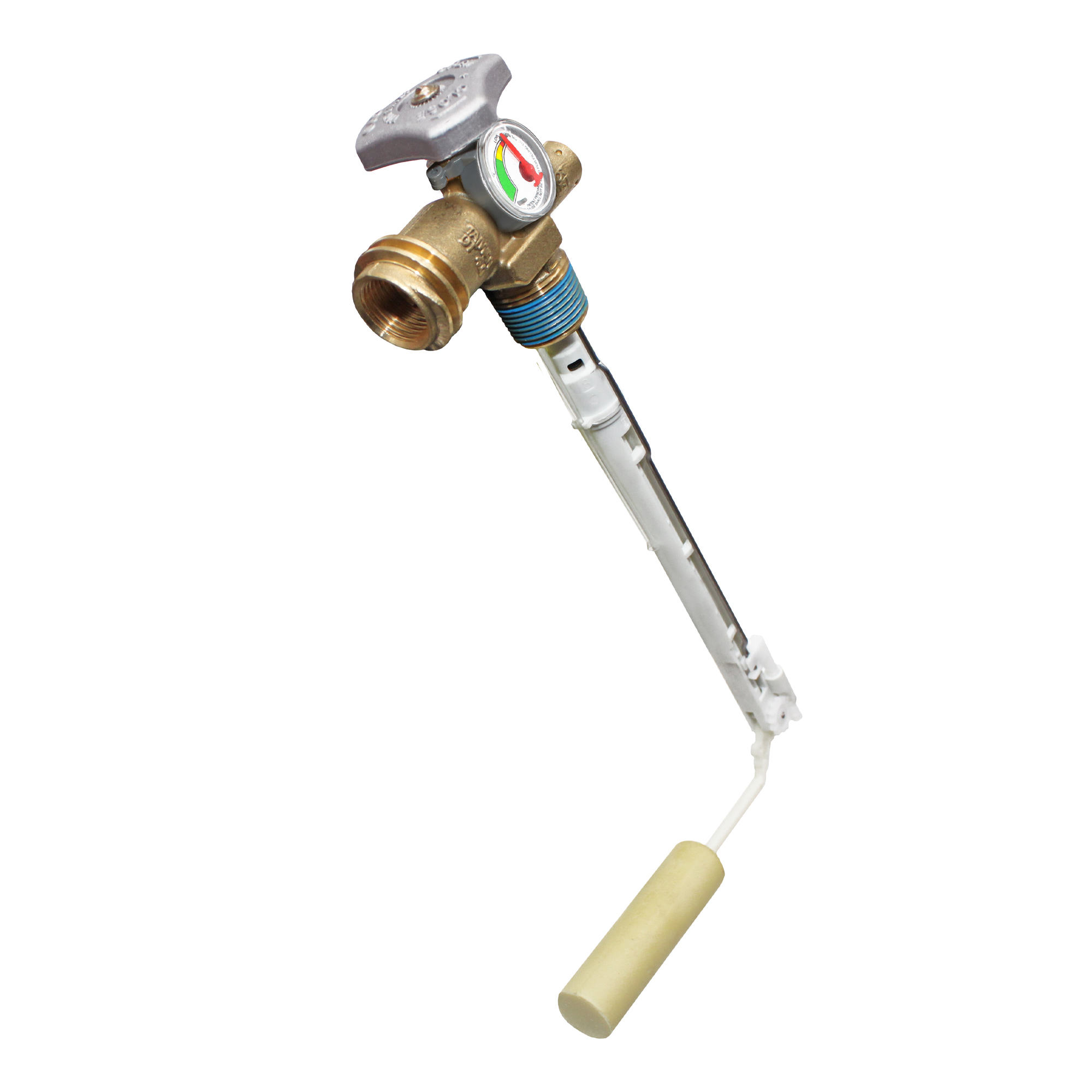 Flame King VOPD20FG OPD Service Valve with Float Gauge for 20LB Propane Tank Cylinder