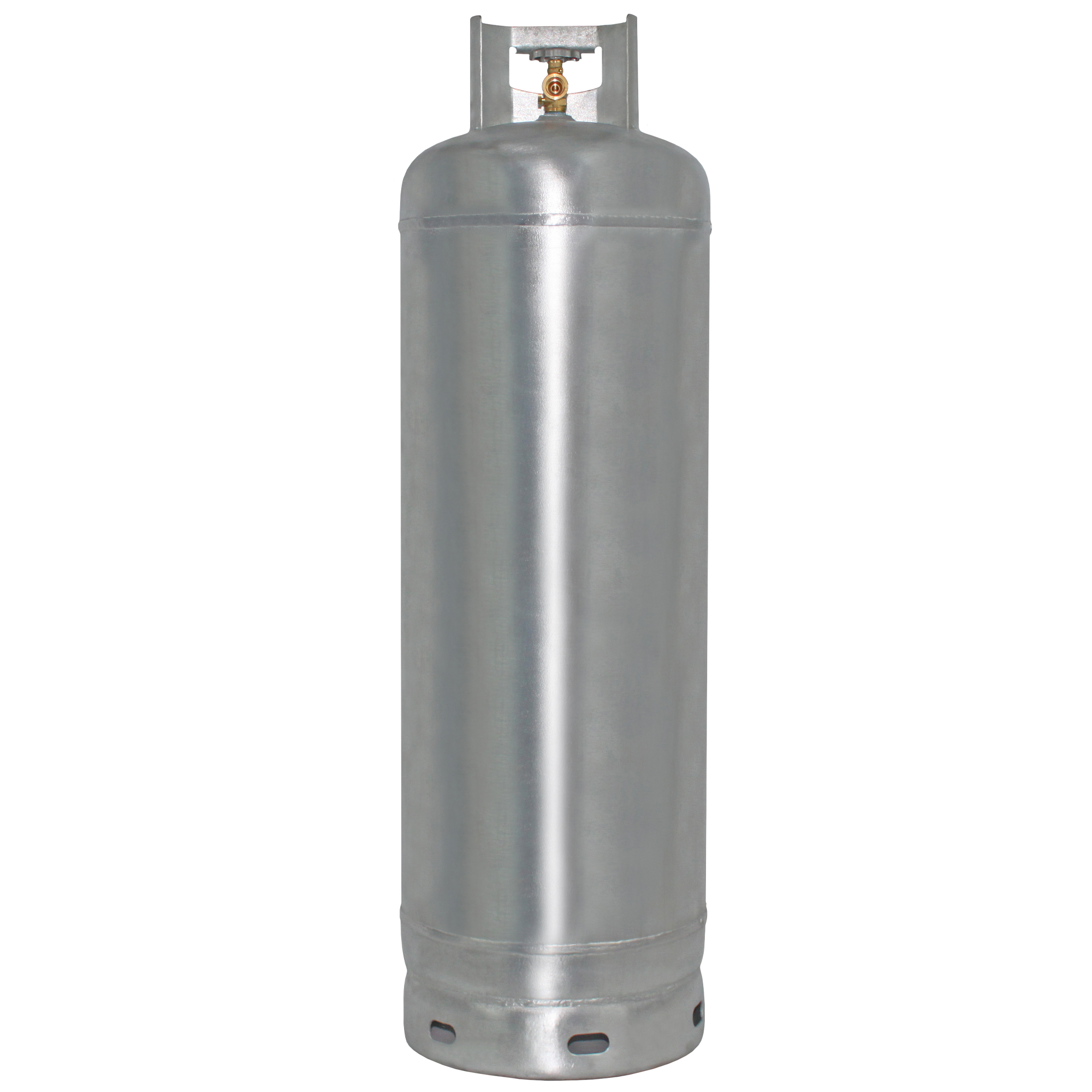 Flame King YSN100-GAL 100LB Galvanized Steel Propane Tank with POL Valve, Rust and Corrosion-Free, Built to Last